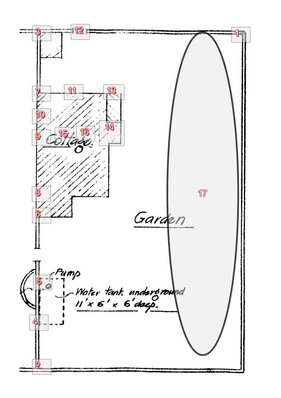 Newmarket Cottage Trench Plan 2; January 2013.