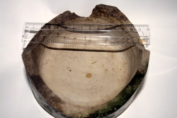 Stoneware jar base, from rubble mound