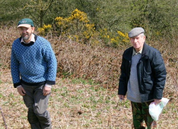 Bob Phipps and myself on a tour of the site.