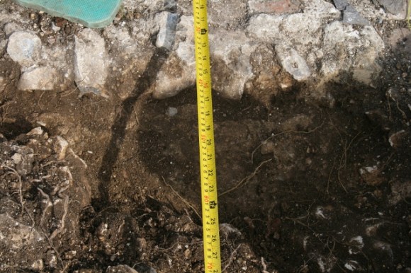 Foundation bed of mortar
