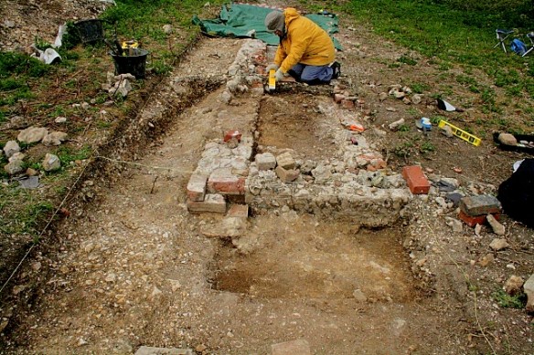 SW end of house looking N