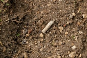 .303 cartridge in trench 2 over water-pipe in farmyard; 19th May 2013.