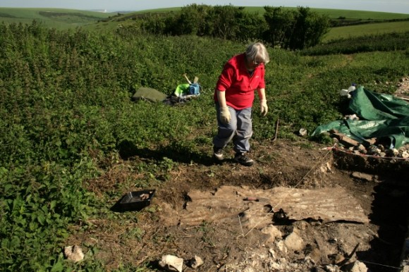 Looking SE from site of outside toilet