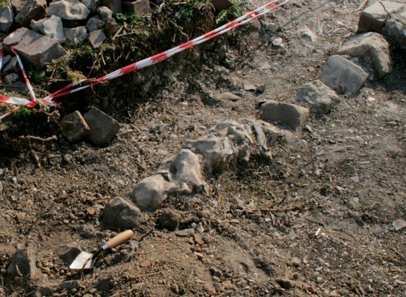 N edge of path E of toilet