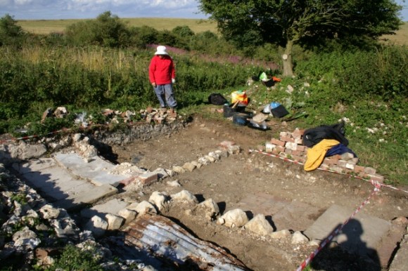 View NE from NW corner of house towards front garden gate