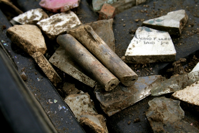 Clay pipe stems