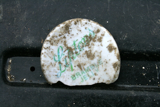 Plastic snap on lid of Lipton's Bramble Jelly