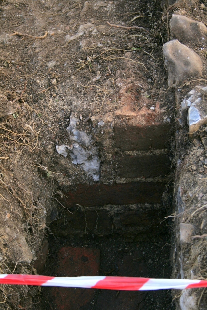 Looking S at SW end of 'woodstore'