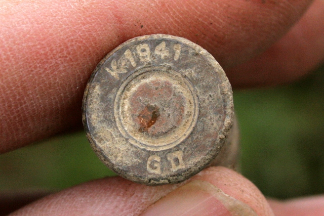 Headstamp of .303 tracer bullet