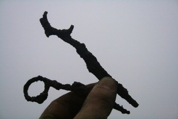 Broken pair of scissors