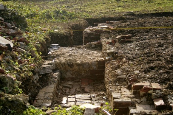 Looking S at E side of cottage