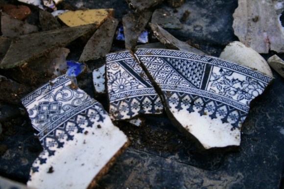 Shards of an 'aesthetic movement' design plate