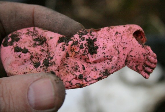 Plastic (PVC) doll's leg