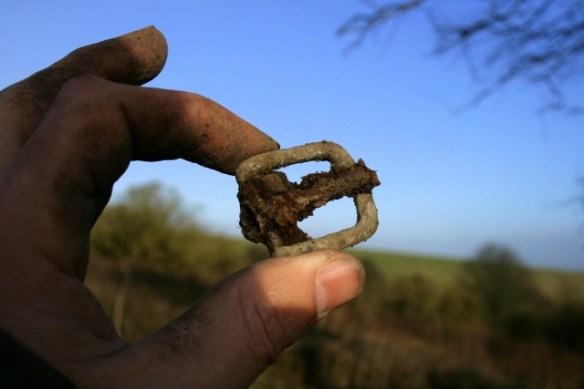 A belt buckle