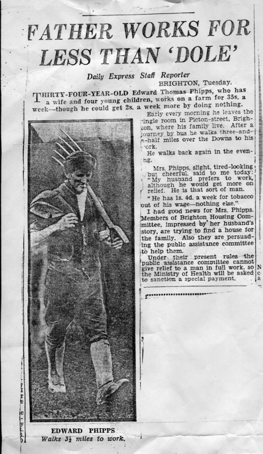 Edward Phipps in Daily Express 1938