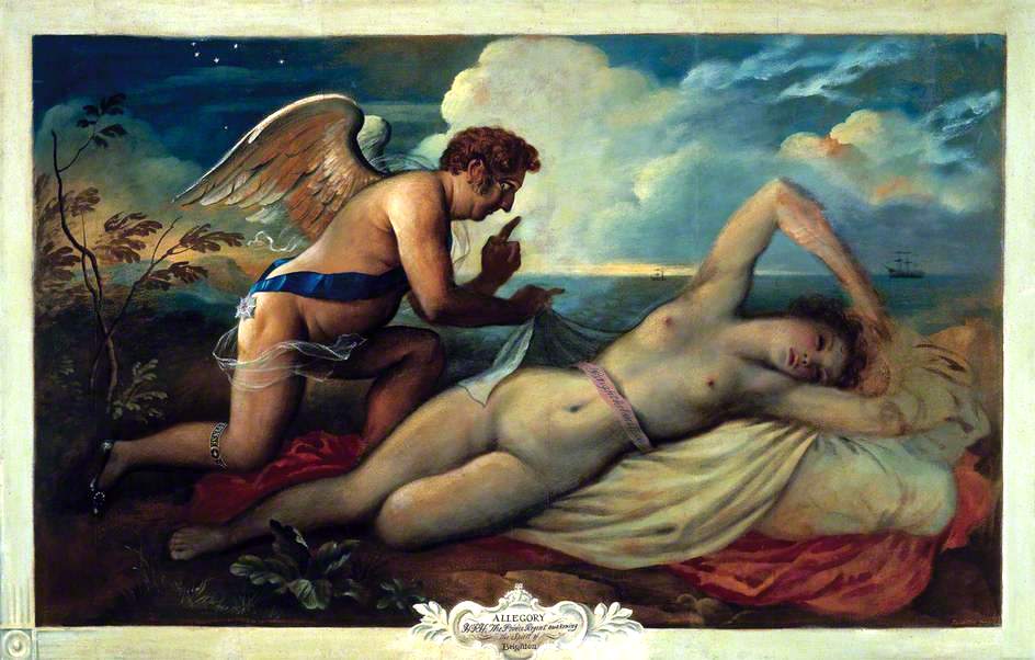 HRH The Prince Regent Awakening the Spirit of Brighton, by Rex Whistler, 1944