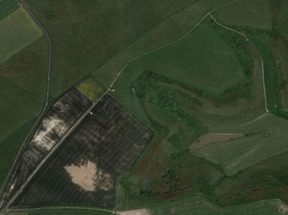 Google Satelite of Newmarket Hill