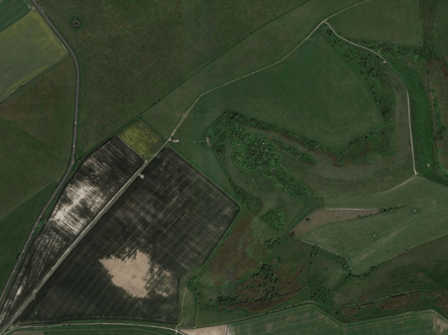Google Satelite of Newmarket Hill