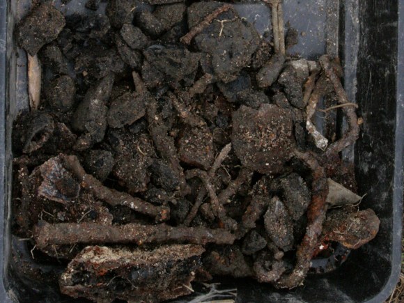 Coal and rusty nails