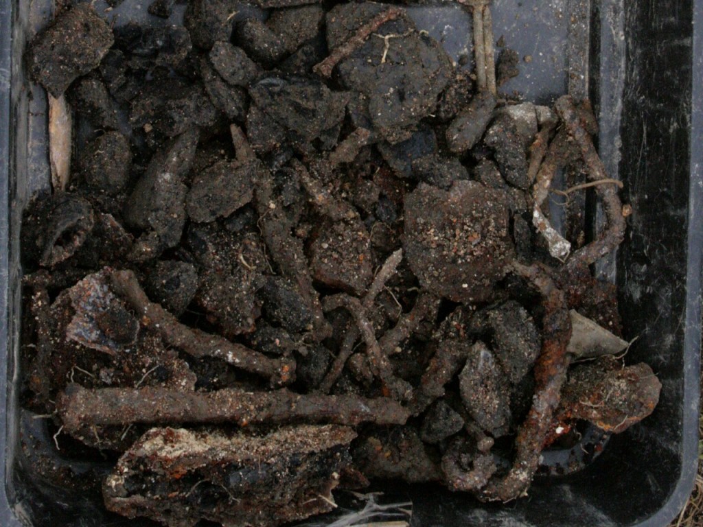 Coal and rusty nails