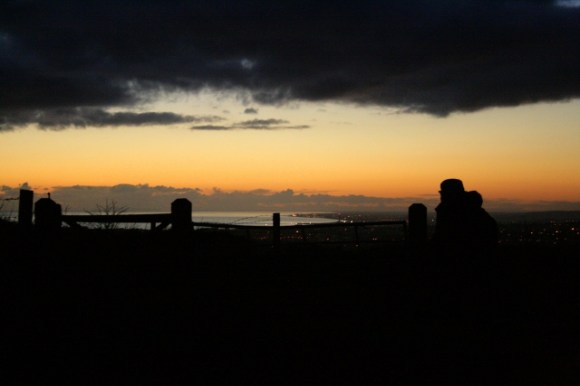 Sunset over West Sussex from Newmarket Hill