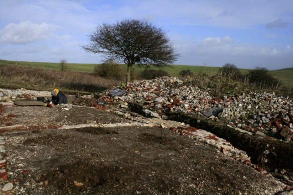 Looking NE at Newmarket Farm Dig site