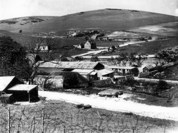 Tanks move into Balsdean. Photo: Holland Mercer Collection.