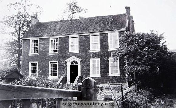 The Georgian farm house of Balsdean. (Photo: James Gray Collection, Regency Society).