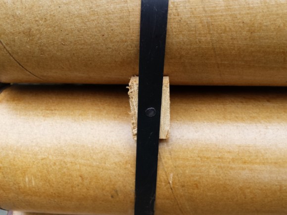 Replica 3" Mortar Metal Strap with Tin Tack 