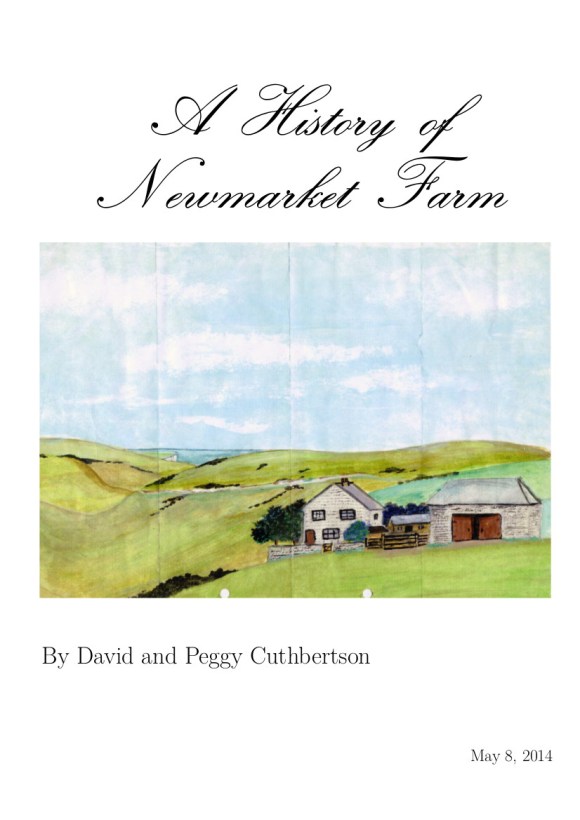 The front cover of a draft copy of my (and my mum's) book