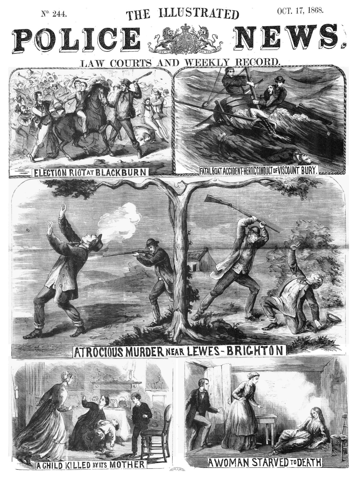 Illustrated Police News - 17th October 1868