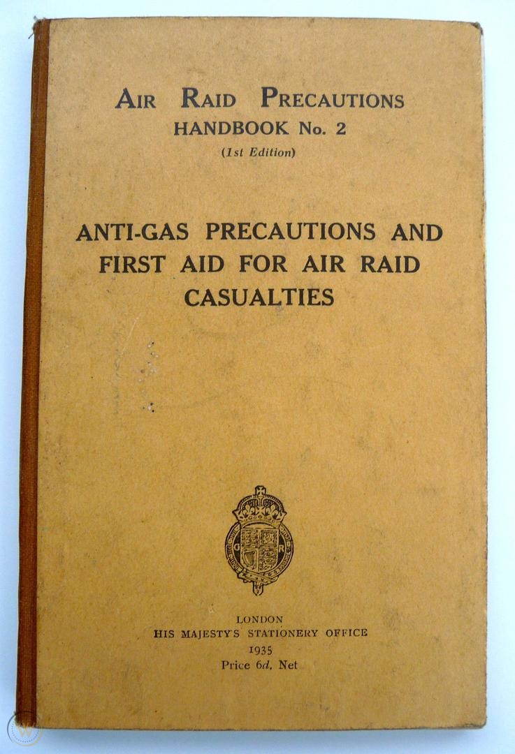 Air Raid Precautions Handbook 2, Home Office publication, 1935