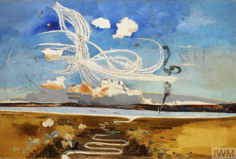 Battle of Britain as illustrated by Paul Nash, 1941. From IWM.