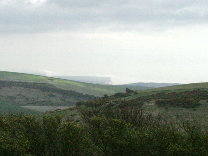 View from Newmarket Hill to Seaford Head and Cuckmere Haven.